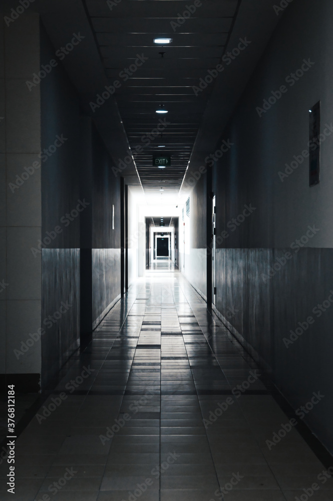 corridor in the office building
