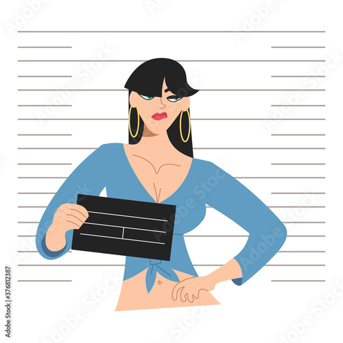 Young criminal woman