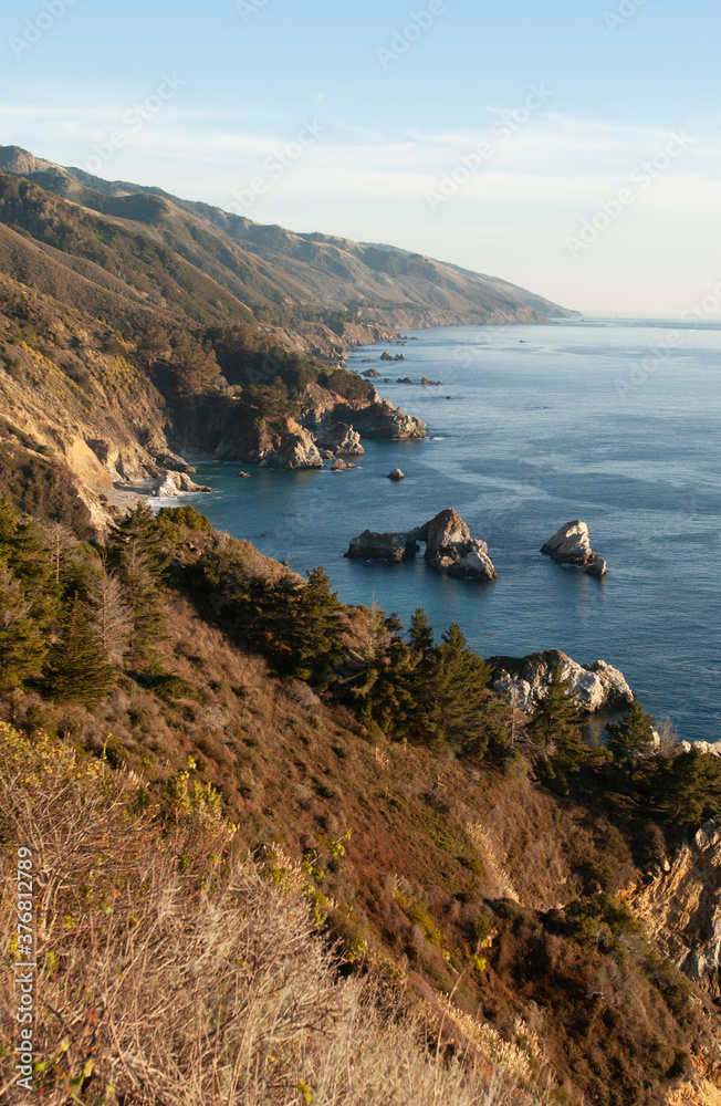 Monterey County coast at the golden hour