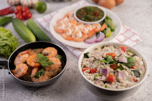 Baked Shrimp with Glass Noodles.