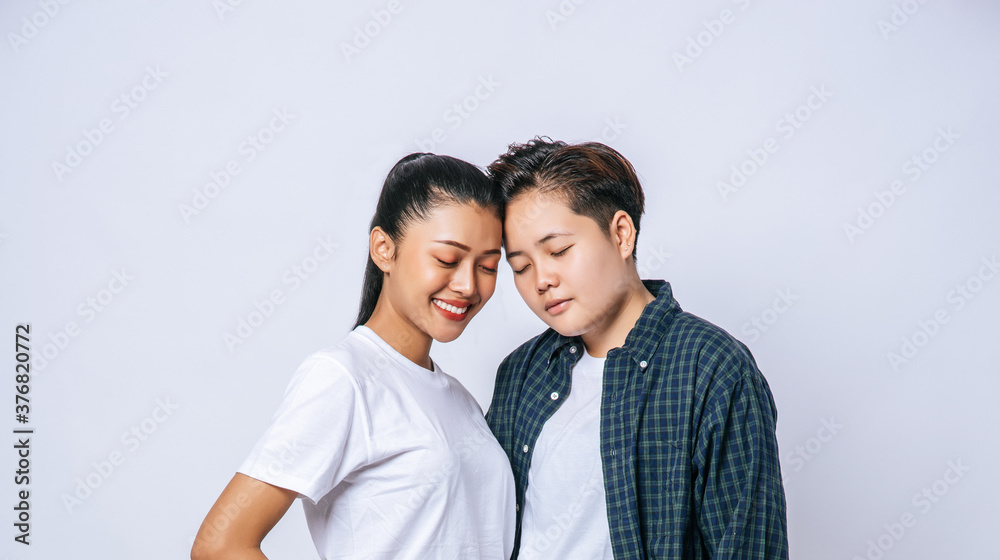 The woman of two lovers stood and looked down. The woman of two lovers stood and looked down.