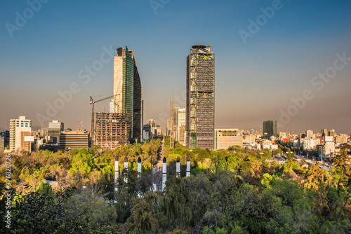 Reforma Avenue in Mexico City Downtown