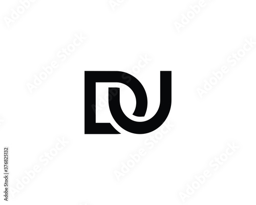 DU UD LETTER LOGO DESIGN VECTOR TEMPLATE