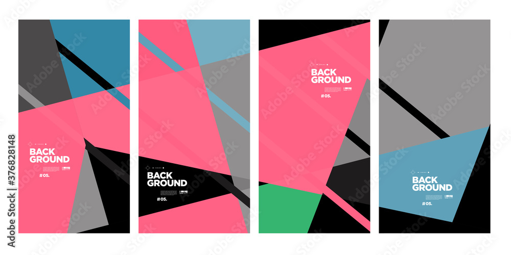 Vector abstract minimalist geometric background for corporate brochure