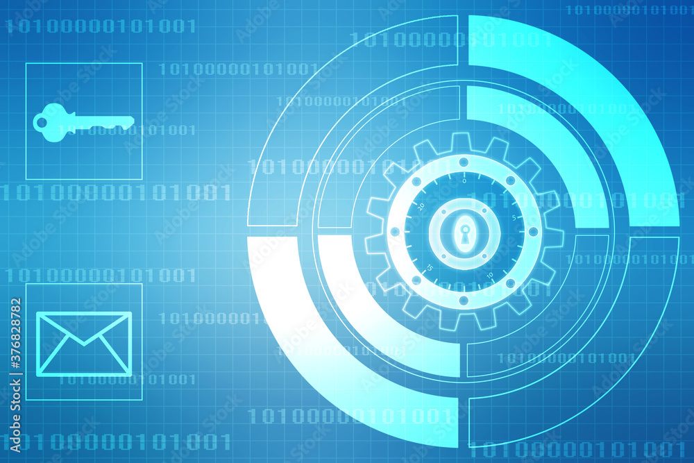 Closed Padlock on digital screen, cyber security concept background, Security concept Background. Data protection Cyber Security Privacy Business Internet Technology Concept. 2d illustration Closed Padlock on digital screen, cyber security concept background, Security concept Background. Data protection Cyber Security Privacy Business Internet Technology Concept. 2d illustration
