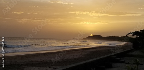 sunset on the beach