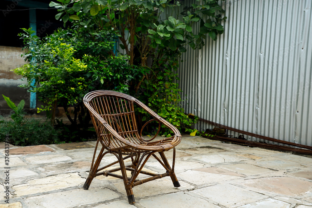 old chair in the garden 