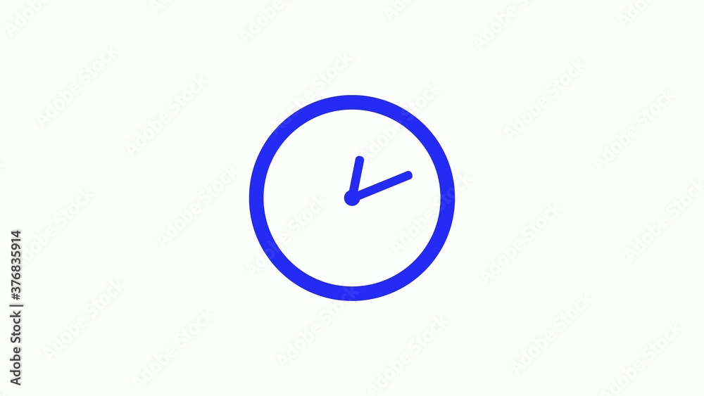 12 hours counting down clock icon on white background 12 hours counting down clock icon on white background