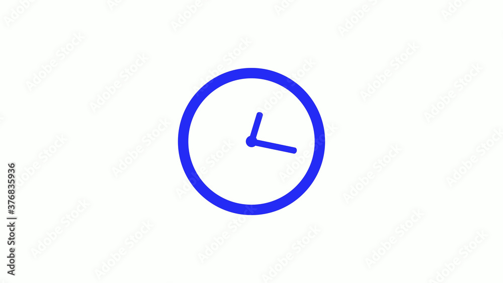 12 hours counting down clock icon on white background 12 hours counting down clock icon on white background