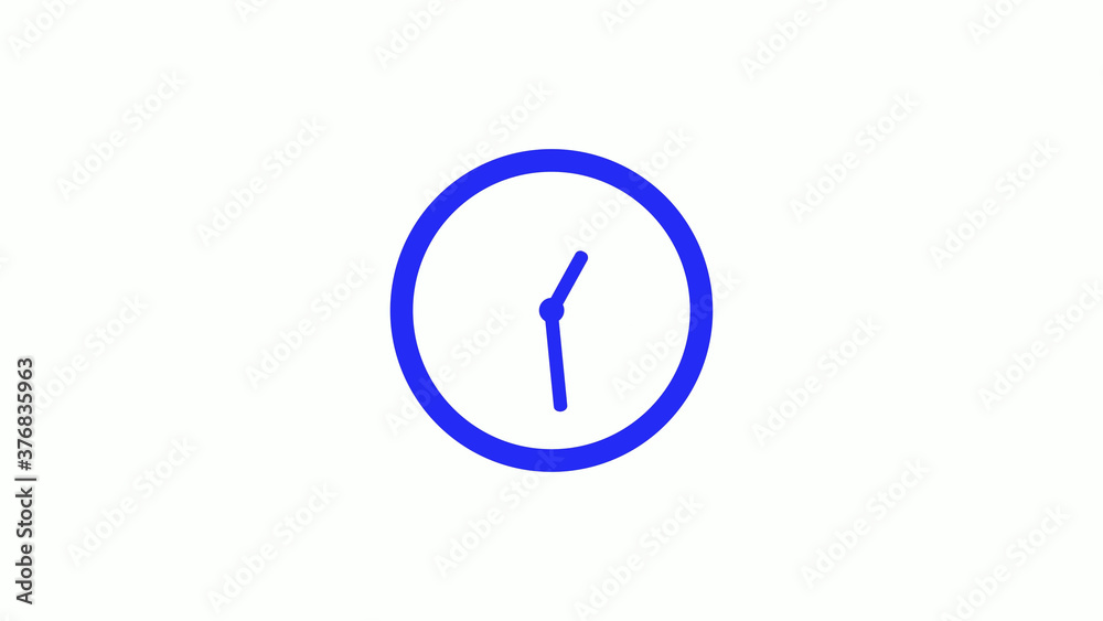 12 hours counting down clock icon on white background 12 hours counting down clock icon on white background