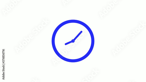 Free Download Amazing blue color counting down clock icon on white background,circle clock icon - GFXLoad