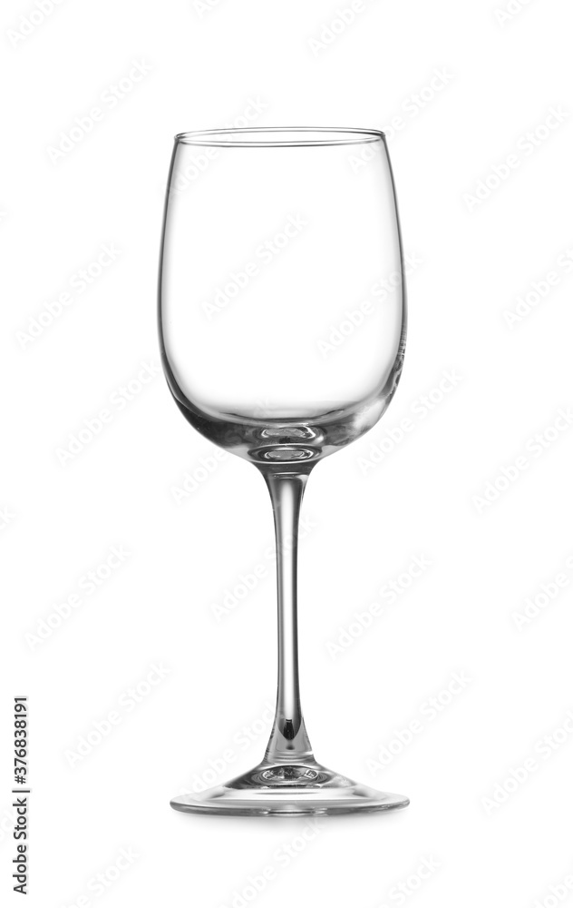 Empty glass on white background Empty glass on white background
