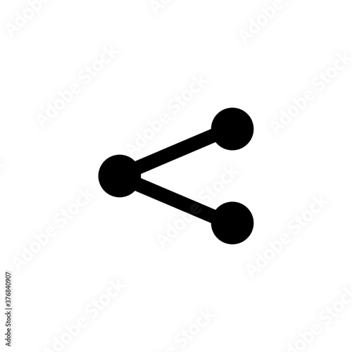 share icon vector symbol isolated illustration white background