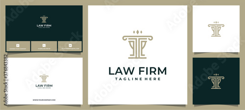 law firm legal logo luxury and business card