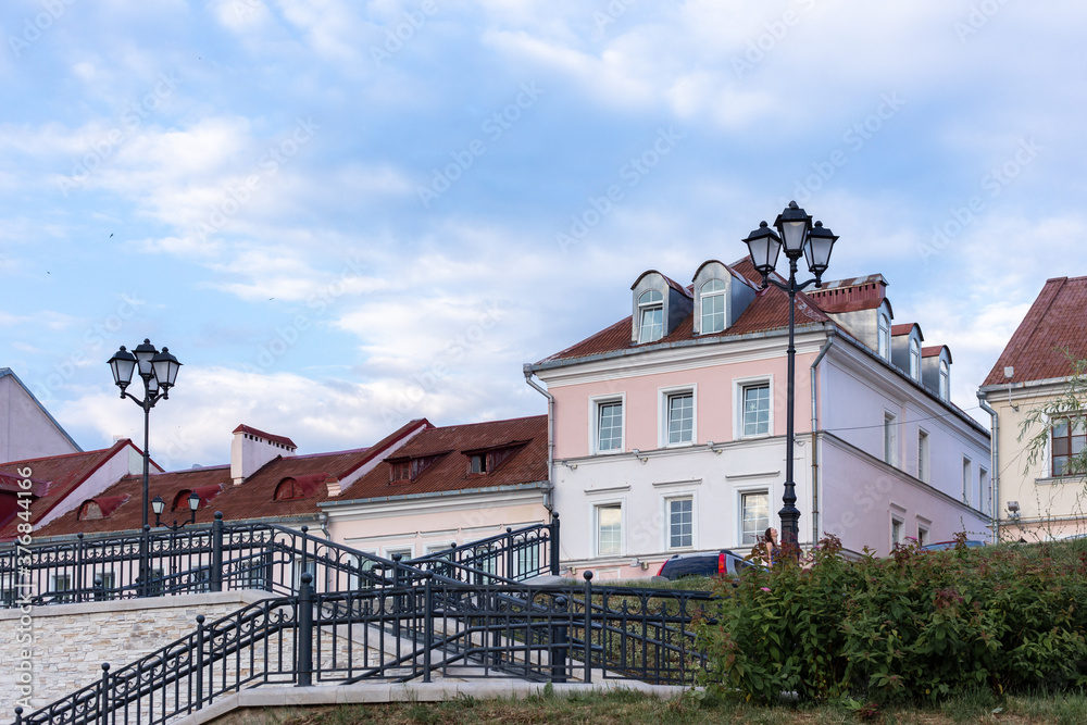 Fototapeta premium Minsk/Belarus - 06-28-2020: View of the troitskoye predmestiye