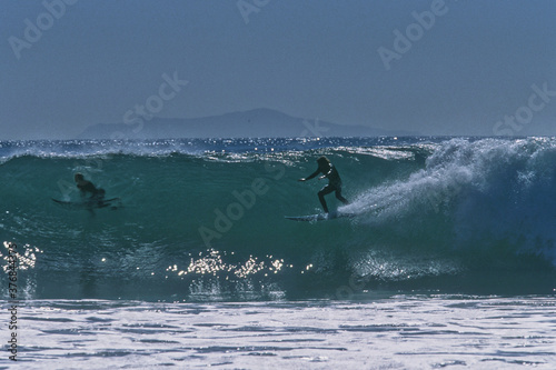 Photography Rincon classic surfing contest in California in 2001
