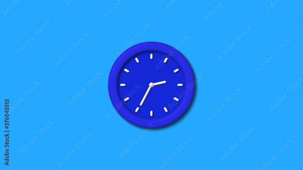 Counting down 12 hours clock icon on aqua background,best clock icon