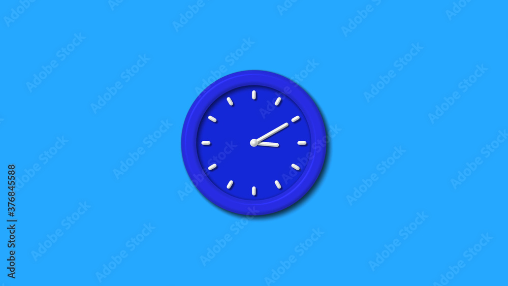 Counting down 12 hours clock icon on aqua background,best clock icon