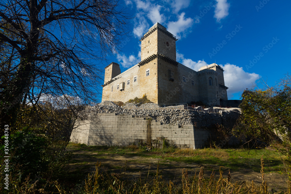 View of medieval Castle of Diosgyor in hungarian city Miskolc