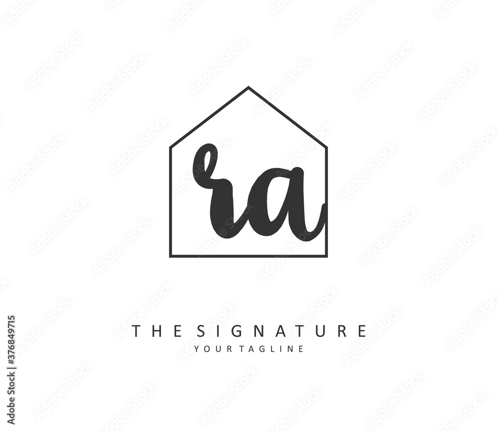 R A RA Initial letter handwriting and signature logo. A concept handwriting initial logo with template element. R A RA Initial letter handwriting and signature logo. A concept handwriting initial logo with template element.