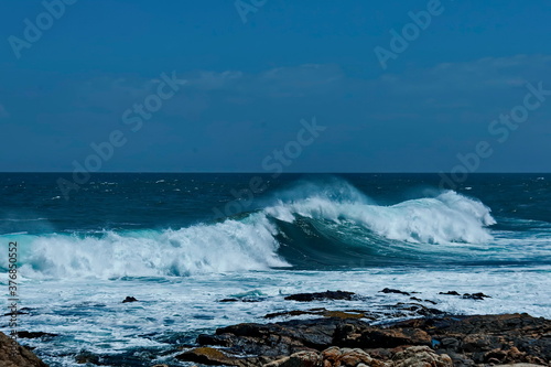 Wave sea shore along near to Cape Town, South Africa