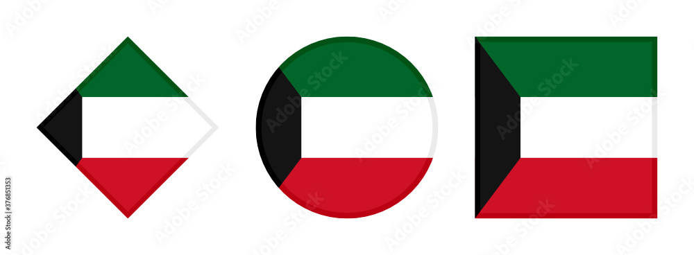 kuwait flag icon set. isolated on white background
kuwait flag icon set. isolated on white background