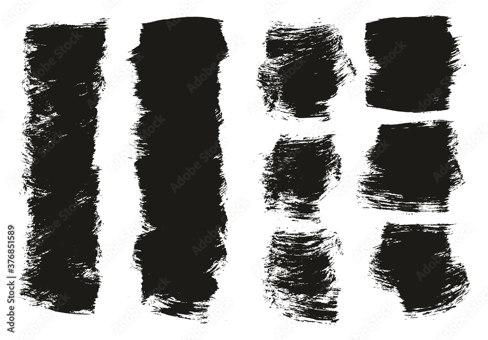 Flat Paint Brush Thick Short Mix Background High Detail Abstract Vector Background Mix Set 