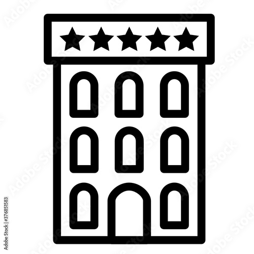 hotel line style icon. suitable for the needs of your creative project