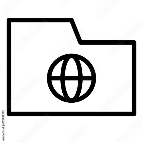 folder line style icon. suitable for the needs of your creative project