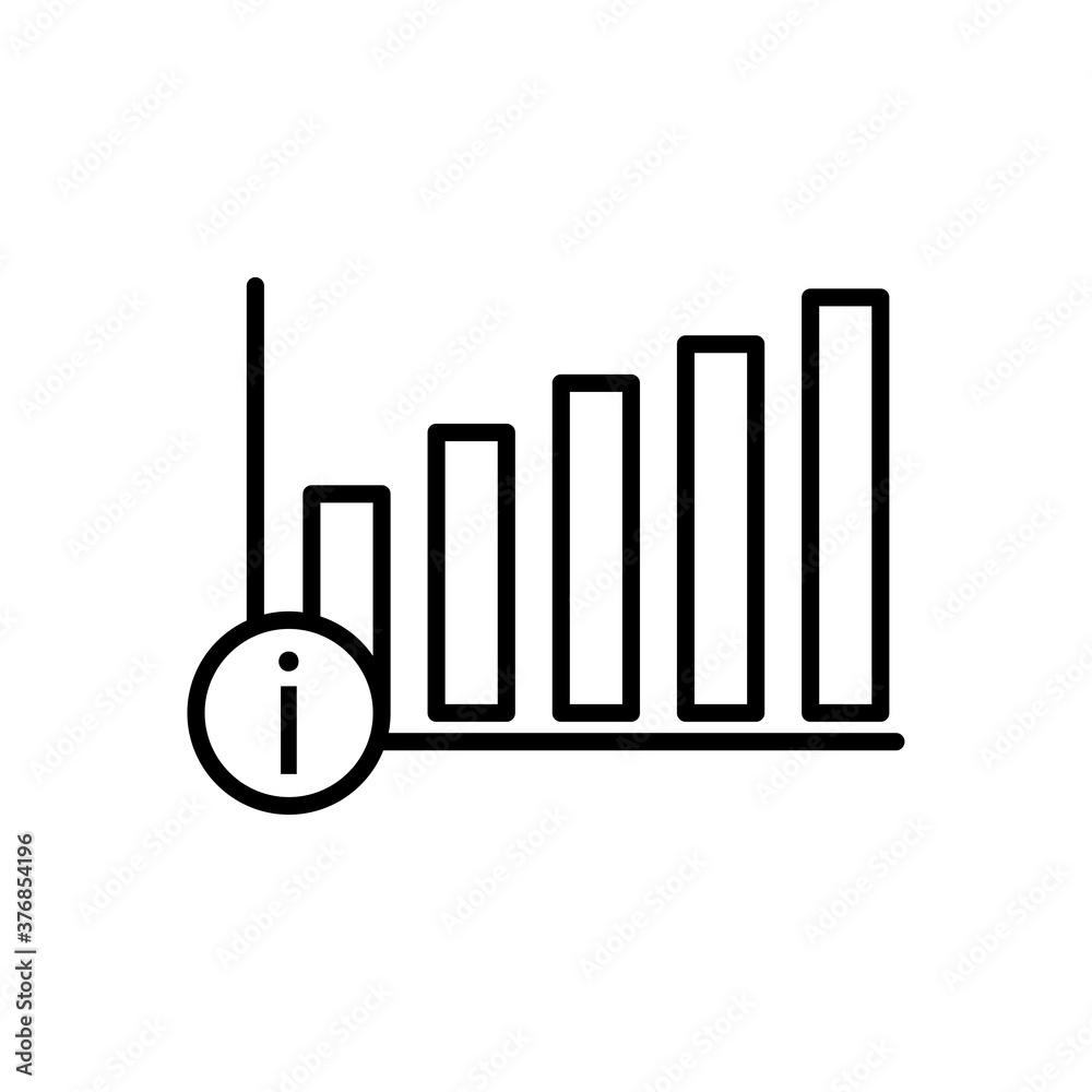 Business information line icon. Design template vector Business information line icon. Design template vector