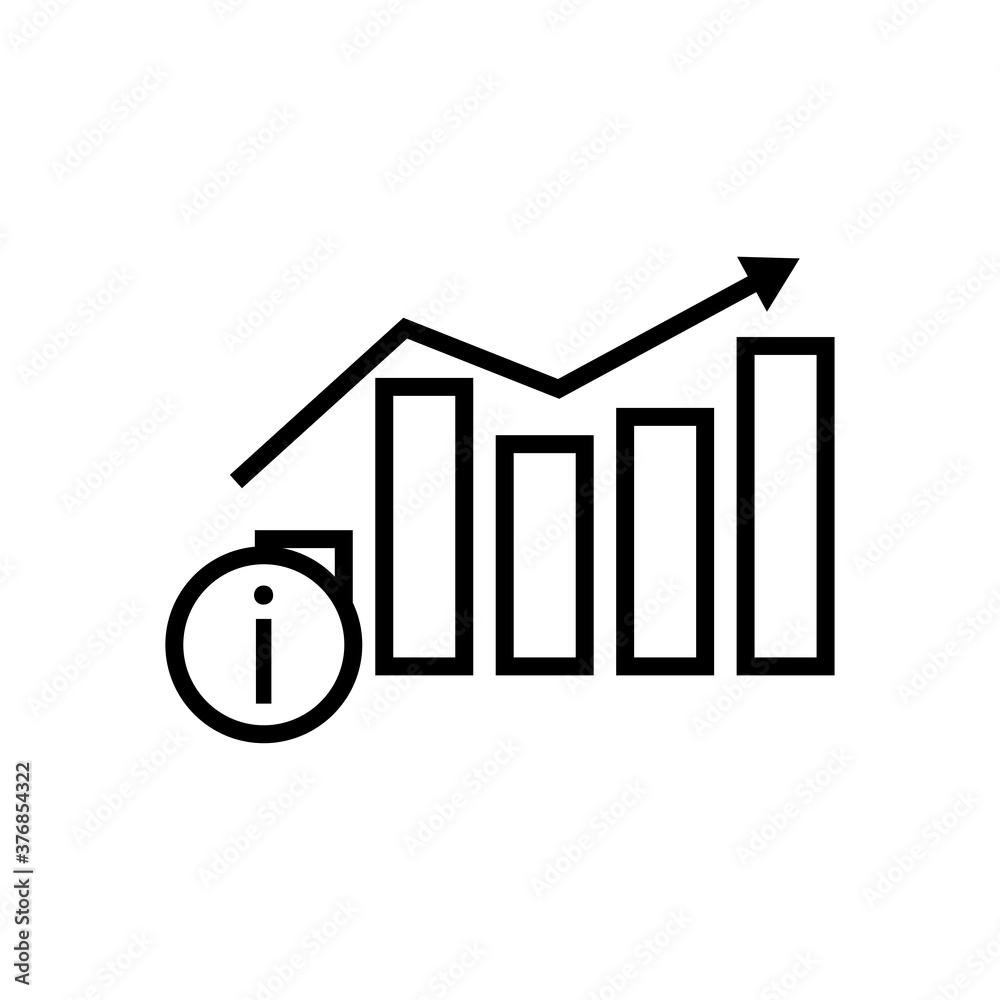 Business information line icon. Design template vector Business information line icon. Design template vector