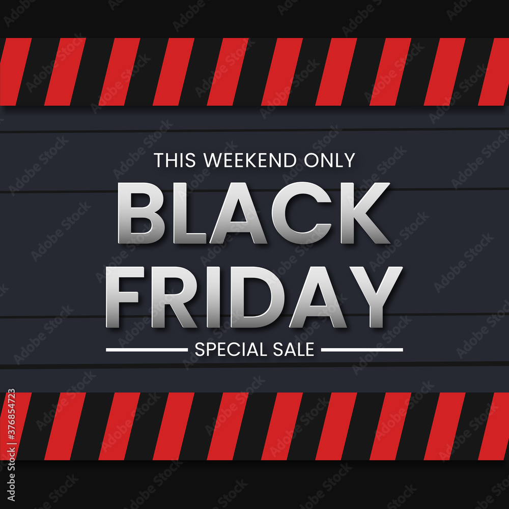 Obraz premium Black Friday sale banner concept