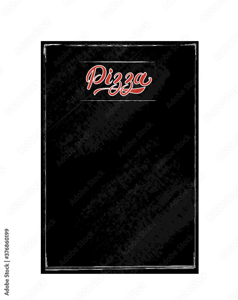 Simple Pizza Menu Blackboard vector design Simple Pizza Menu Blackboard vector design