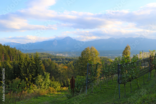 Nice view of the mountains during sunrise.