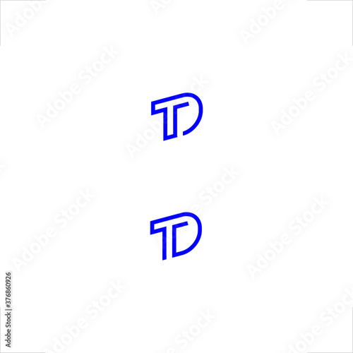 initial TD letter upward logo © Bintang