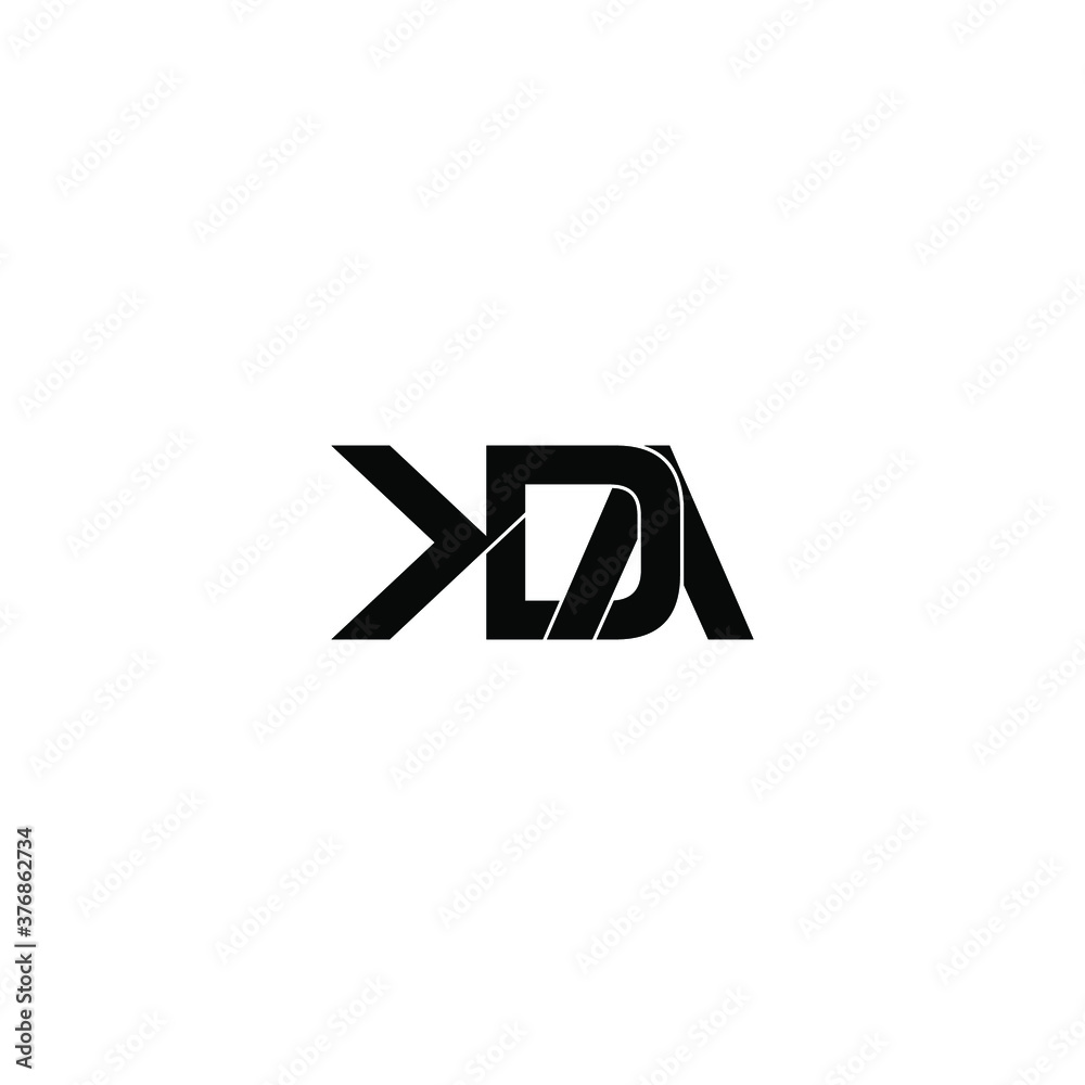 kda letter original monogram logo design kda letter original monogram logo design