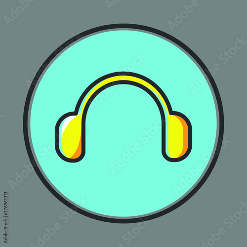the Microphone black color of a flat simple icon. Web apps security Kit illustration vector of the mobile application. The modern style of design. Line single minimalistic sign