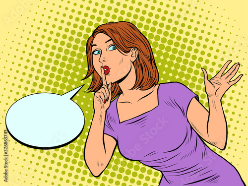 Woman asks for silence
