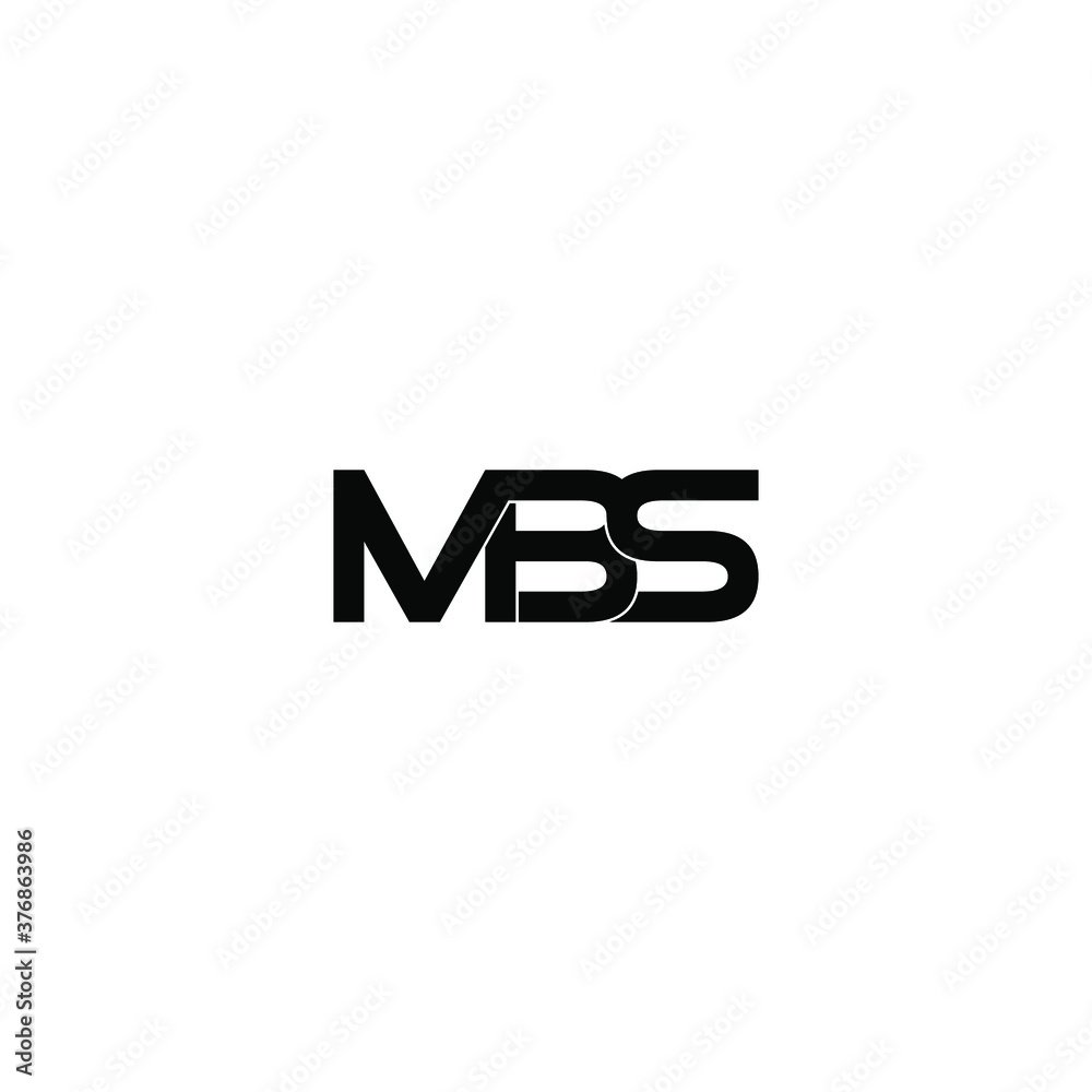 mbs letter original monogram logo design mbs letter original monogram logo design