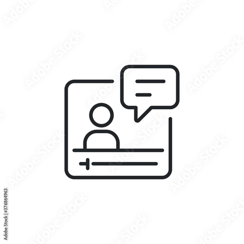 Classroom course, conference. Training seminar in virtual or online class. Group Seminar and conference in monitor. Online meeting communication. Vector illustration Design on white background. EPS 10