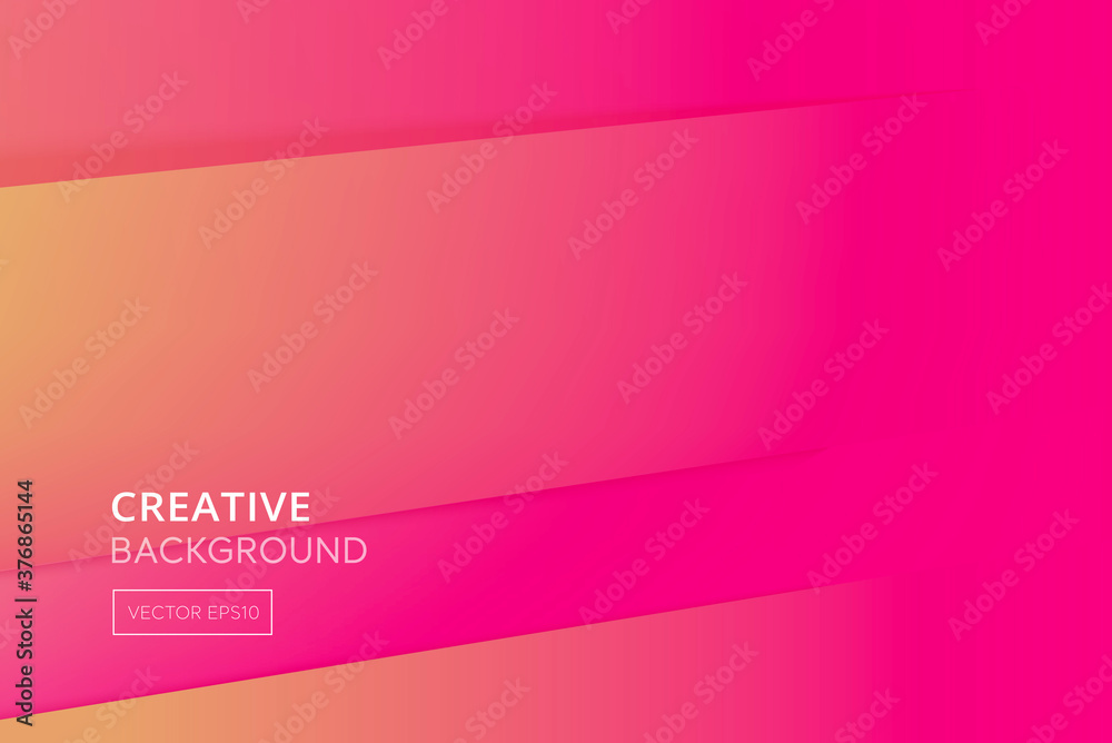 VIvid colorful abstract pink background with gradient orange stripes