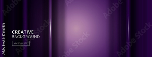 Modern futuristic dark purple gradient abstract banner background with vertical glowing light