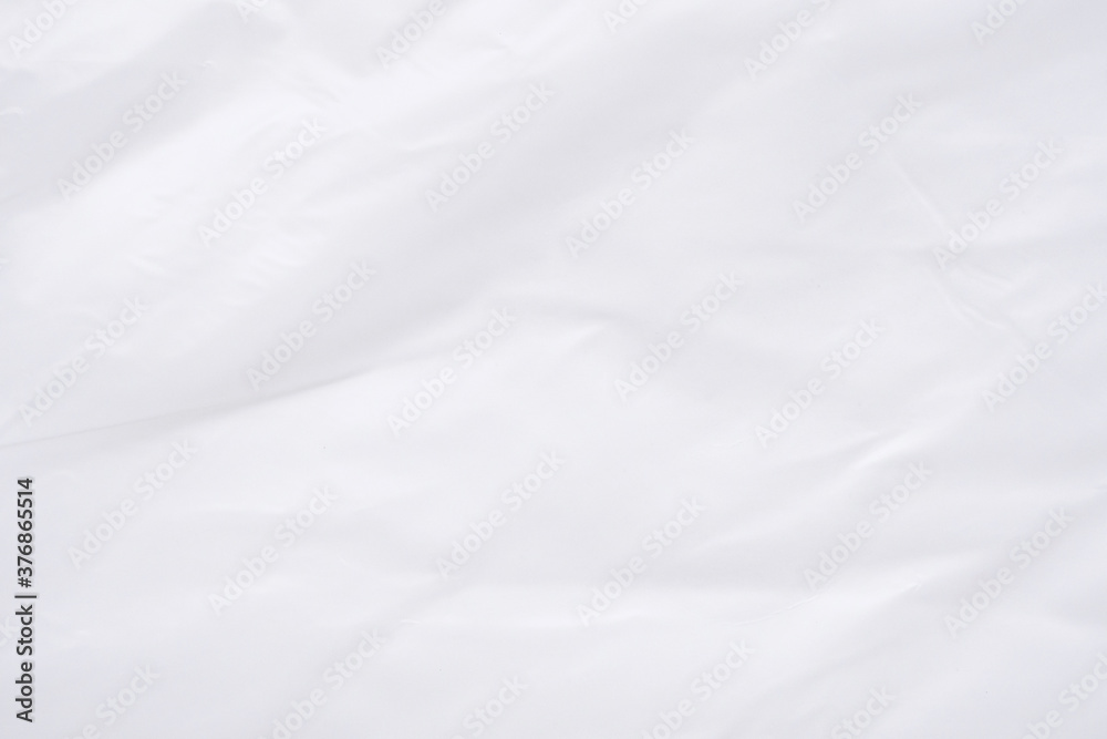 White plastic bag background texture close up