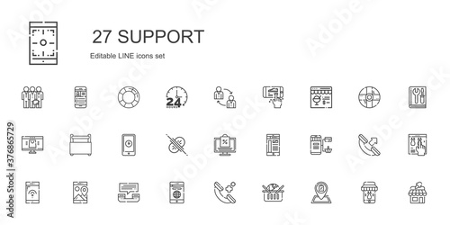 support icons set
