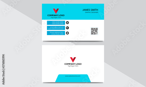 Modern Business Card , Creative and Clean Business Card design Template