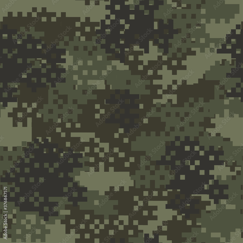 Fototapeta premium Seamless set of camouflage desert pattern vector.