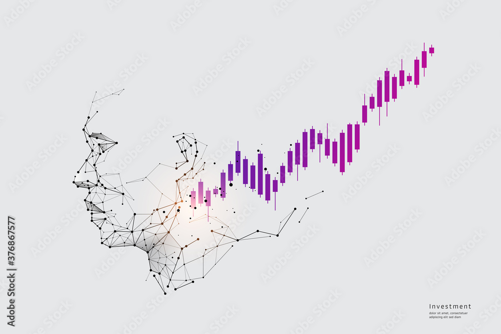 Vector graphic concept of investment