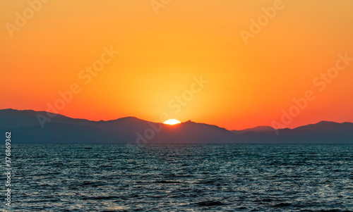 Sunrise on The black sea coast . southern Crimean coast. © amarinchenko106