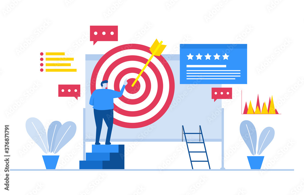 Bullseye Digital Marketing Commerce Mobile Web Analysis Design Illustration Bullseye Digital Marketing Commerce Mobile Web Analysis Design Illustration