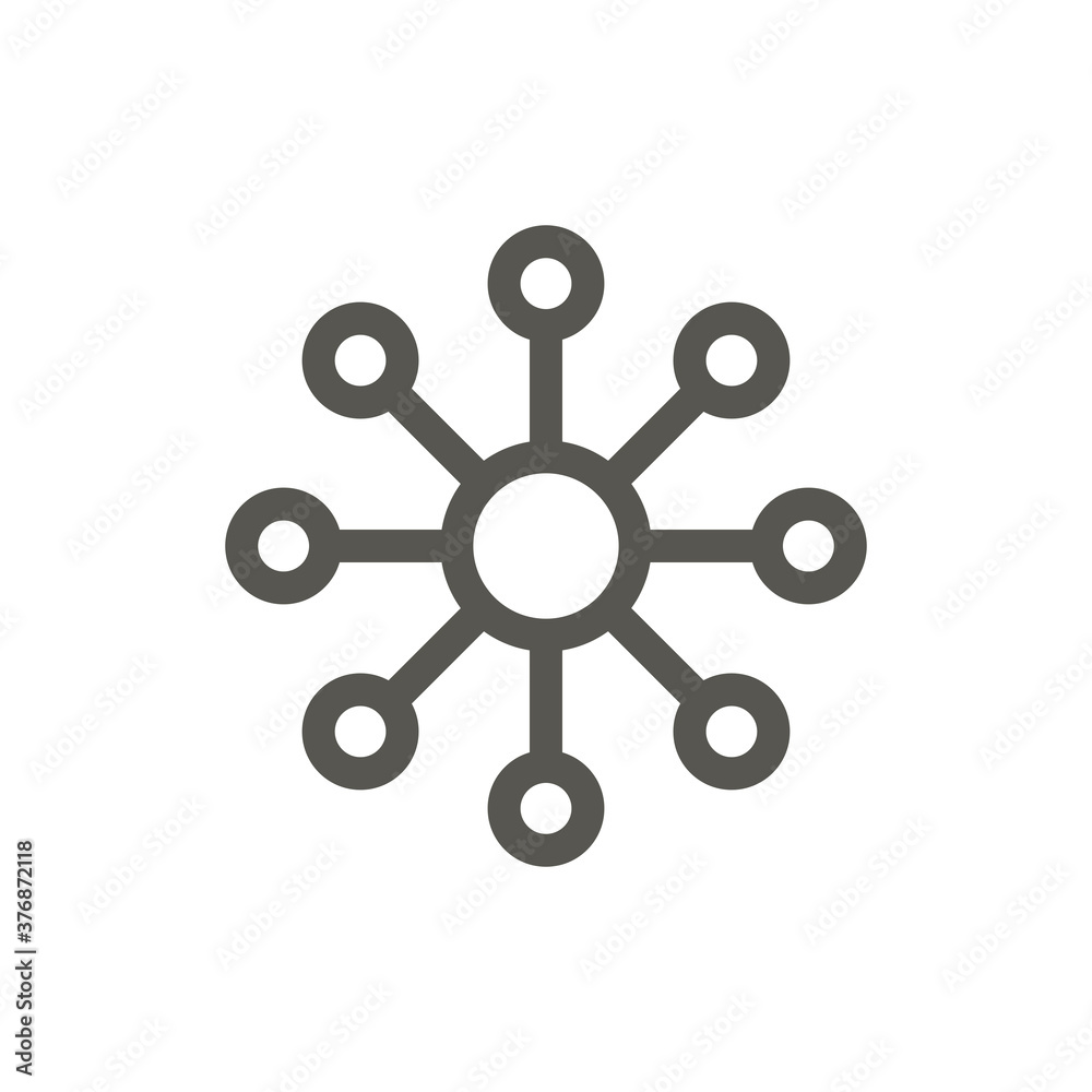 Fototapeta premium Network symbol on white background. Vector illustration